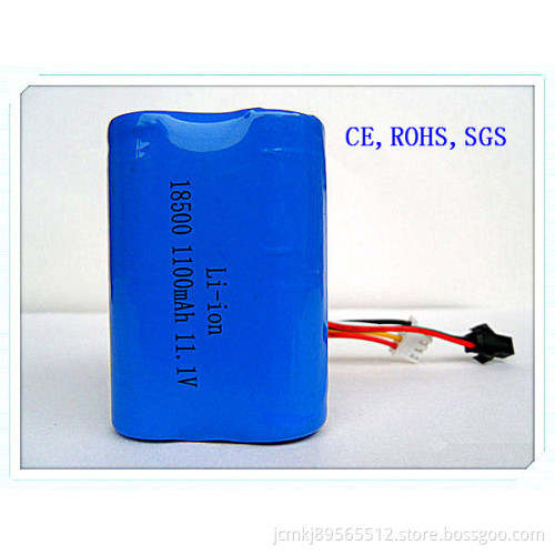Lithium Battery Pack, 18500-1100mAh 11.1V, Electronic Toys, 10-15c Discharge, Rechargeable Battery, Li-ion Battery, Lithium Battery Pack, Li Ion Battery